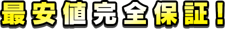 最安値完全保証!